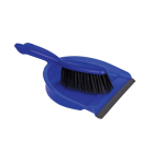 DUSTPAN & BRUSH STIFF BLUE