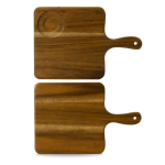 DUDSON ACACIA WOOD SQUARE BOARD 14.8X10"