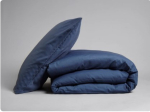 EASYCARE PLAIN DUVET COVER NAVY DOUBLE