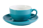 LARGE CAPPUCCINO CUP 28CL / 9 TEAL PACK OF 6