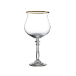 LIBBEY 1924 VINTAGE GOLD BANDED GIN GOBLET GLASS 21OZ/620ML