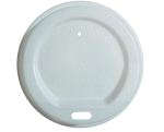 8OZ COMPOSTABLE SIP-THRU LID PLA WHITE