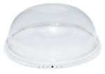 9OZ CLEAR DOMED SMOOTHIE LID WITH HOLE A10052