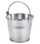 GALVANISED STEEL SERVING BUCKET 10CM 17.6OZ   X12
