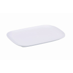 GENWARE WHITE PORCELAIN ELLIPSE RECTANGULAR PLATE 11X7.8"
