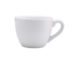 GENWARE PORCELAIN WHITE BOWL SHAPED ESPRESSO CUP 3OZ