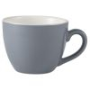 GENWARE PORCELAIN GREY BOWL SHAPED ESPRESSO CUP 3OZ