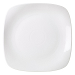 GENWARE WHITE PORCELAIN SQUARE PLATE 9.8"