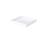 GENWARE WHITE PORCELAIN SQUARE DISH HOLDER 7"