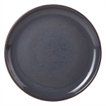 GENWARE TERRA STONEWARE RUSTIC BLUE COUPE PLATE 9.4"