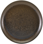 GENWARE TERRA PORCELAIN BLACK COUPE PLATE 12"