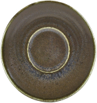 GENWARE TERRA PORCELAIN BLACK SAUCER 4.5"