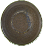 GENWARE TERRA PORCELAIN BLACK SAUCER 5.7"