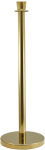 BRASS PLATED BARRIER POST 100 X 32CM X2