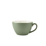 GENWARE PORCELAIN MATT SAGE CUP BOWL SHAPED 34CL/12OZ