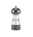 GENWARE GUN METAL SALT/PEPPER 14CM ACRYLIC GRINDER