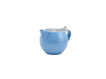 GENWARE PORCELAIN BLUE TEAPOT WITH S/S LID & INFUSER 17.6OZ