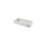 GENWARE WOODEN CRATE WHITE WASH 25X12X5CM TR215W