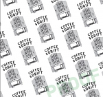 BESPOKE GREASEPROOF 300X300MM COFFEE & DRIFT 1 COLOUR X 2000
