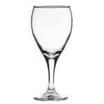 LIBBEY TEARDROP GOBLET GLASS 12.3OZ/350ML LINED 175ML & 250ML CE