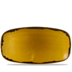 DUDSON HARVEST MUSTARD OBLONG PLATE 14X7.4"