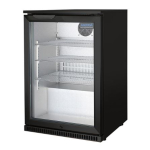ARCTICA SINGLE HINGED DOOR BOTTLE COOLER BLACK