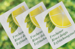 LEMON SCENTED HAND WIPE SACHETS