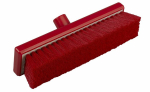 HYGIENE FLAT SWEEPING BROOM SOFT 300MM RED