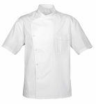 JULIUS WHITE CHEF JACKET SHORT SLEEVE SIZE 44