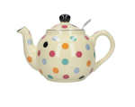 LONDON POTTERY FARMHOUSE 4 CUP TEAPOT MULTI SPOT 78414