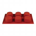 PAVONI MUFFIN MOULD FORMAFLEX NON STICK 70MM DIA X 40MM