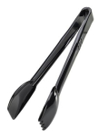 POLYCARBONATE BLACK SALAD TONGS 9"