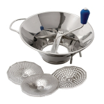 TELLIER MOULIN STAINLESS STEEL WITH 3 SIEVES 12.5"