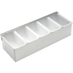 STAINLESS STEEL GARNISH DISPENSER 5 INSERTS