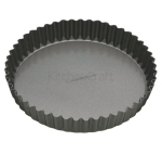 MASTERCLASS NON STICK FLUTED LOOSE ROUND BASE QUICHE TIN 30CM