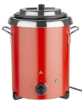 BUFFALO RED SOUP KETTLE WITH HANDLES 5.7LTR GH227