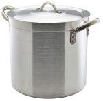 ALUMINIUM DEEP STOCKPOT & LID 17 LTR 28CM DIA