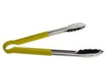 STAINLESS STEEL TONG YELLOW 9"