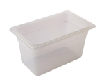 1/4 POLYPROPYLENE GN PAN 100MM CLEAR