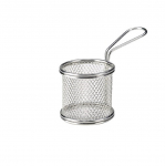 SERVING FRY BASKET ROUND 9.3 X 9CM            X6