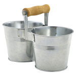 GENWARE GALVANISED STEEL COMBI SERVING BUCKETS 17.6OZ