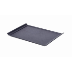 GENWARE LUNA STONEWARE BLACK TRAY 13.8X9.8"