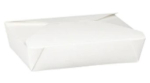 NO2 DISPO PAK WHITE FOOD CONTAINER