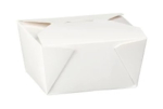 NO1 DISPO PAK WHITE FOOD CONTAINER