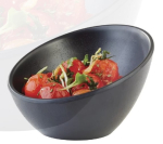 APS ZEN MELAMINE ROUND SLOPED BOWL BLACK 150ML