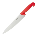 HYGIPLAS CHEFS KNIFE RED 21.5CM  8.5'' BLADE