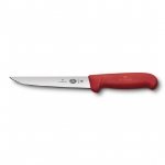 VICTORINOX FIBROX RED STRAIGHT BONING KNIFE 15CM