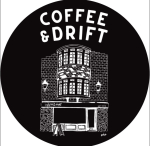 COFFEE & DRIFT LOGO STICKER 60MM PERMANENT ADHESIVE PP
