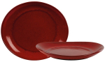 RUSTICO LAVA BISTRO OVAL PLATE 29.5X26CM/11.5X10.25" X12