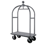 BOLERO LUGGAGE CART BRUSHED STAINLESS STEEL - CAPACITY 350KG